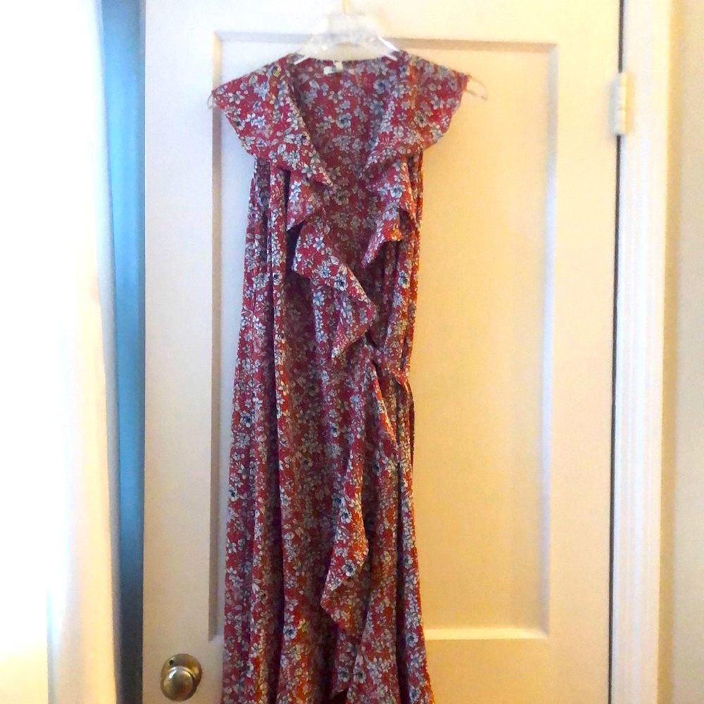 BNWT Max studio high-low wrap dress